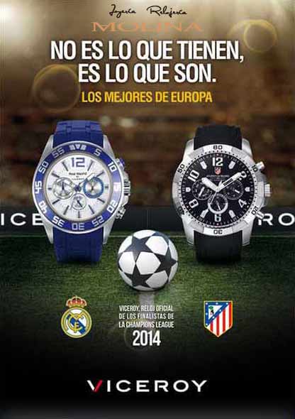 Relojes Real Madrid y Atletico de Madrid Viceroy