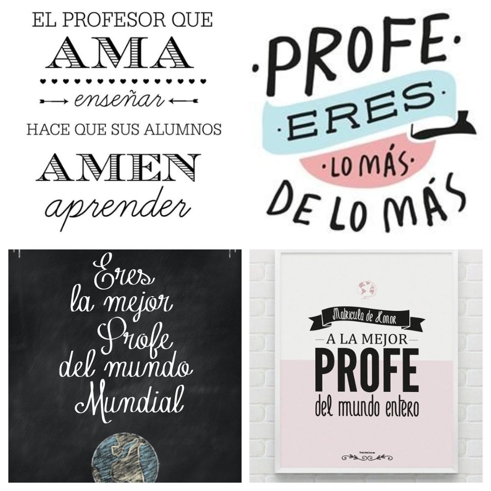 Frases y dedicatorias para profesores, seños o maestros - Joyería Molina